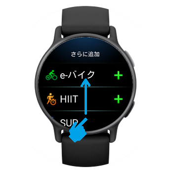 アクティビティの表示項目の変更